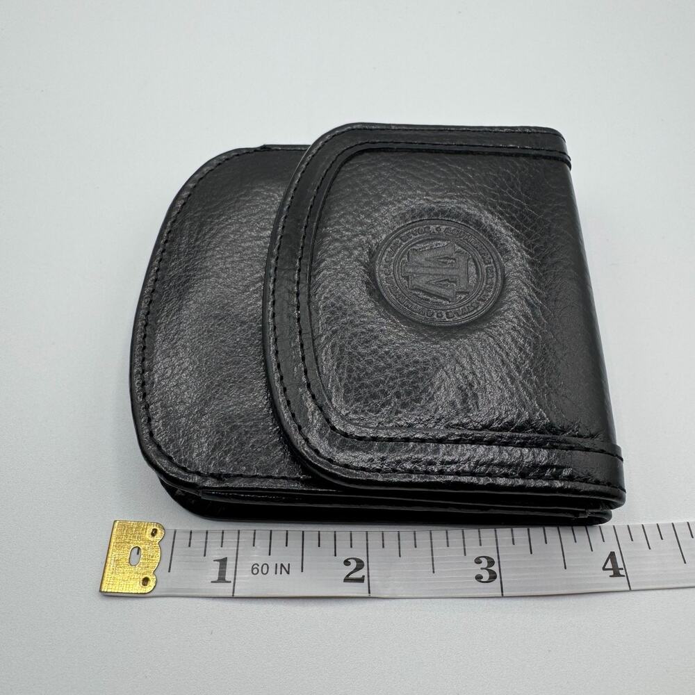 Vintage Original Taxi Wallet Black Leather Coin Billfold NOS Box Insert - Picture 15 of 16